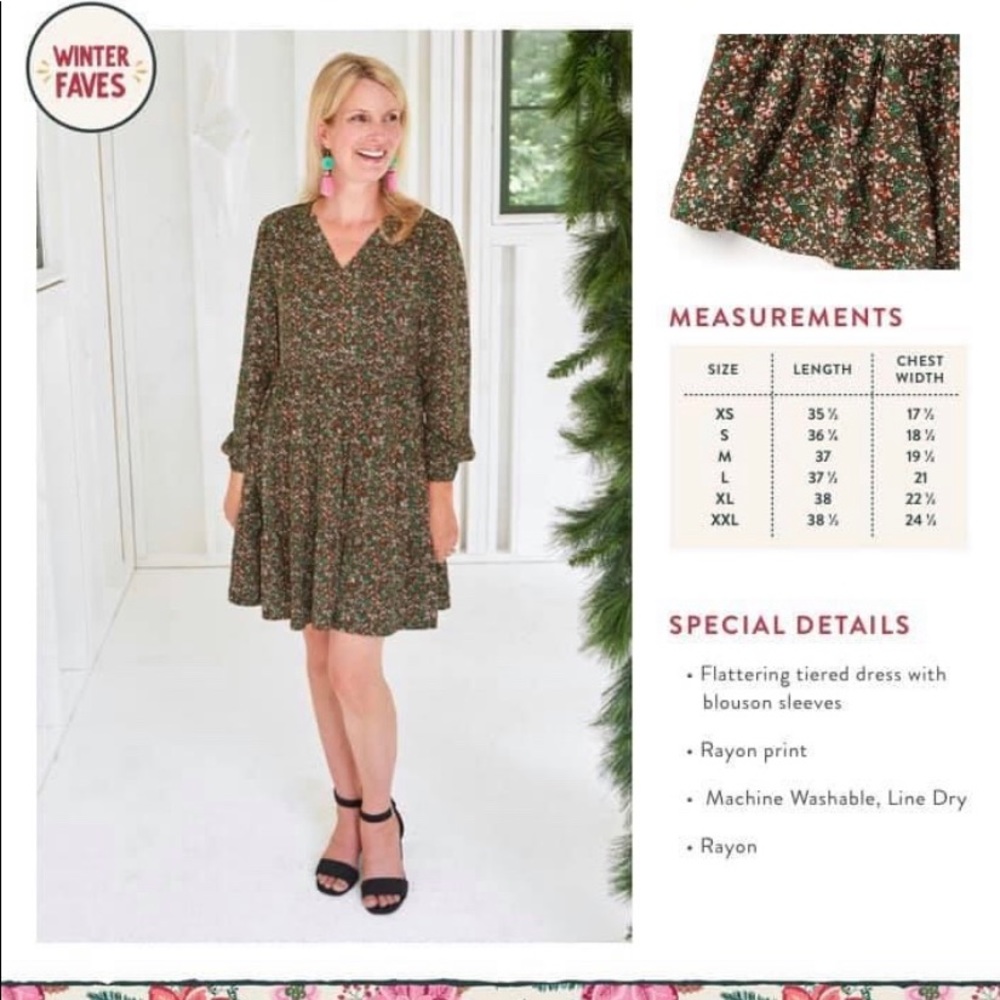 NWT- Fabulously floral dress women’s L